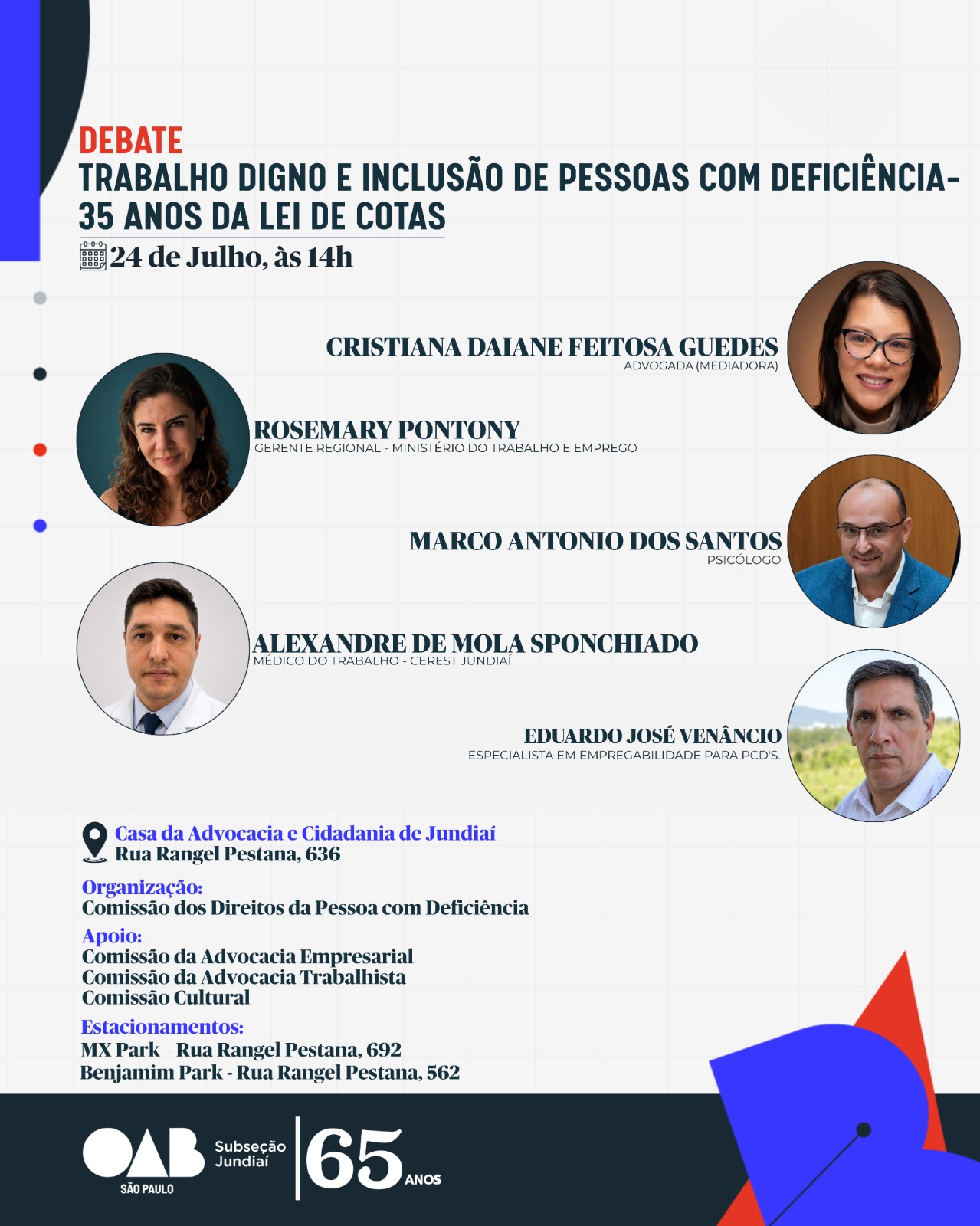 Debate Trabalho Digno e Inclusão de Pessoas com Deficiência - 35 Anos da Lei de Cotas